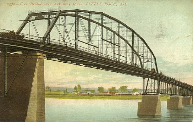 12970-Free Bridge over Arkansas River, Little Rock, Arkansas